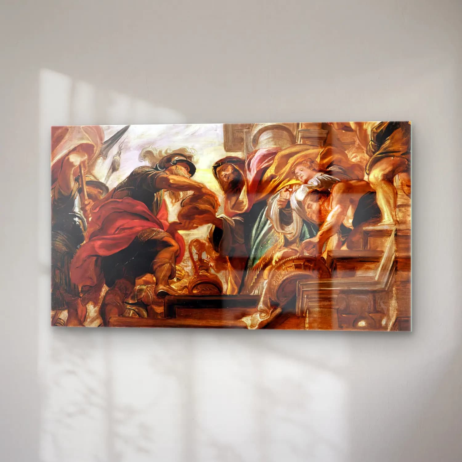 Peter Paul Rubens – The Meeting of Abraham and Melchisedek cam tablo — sağ açıdan görünüm