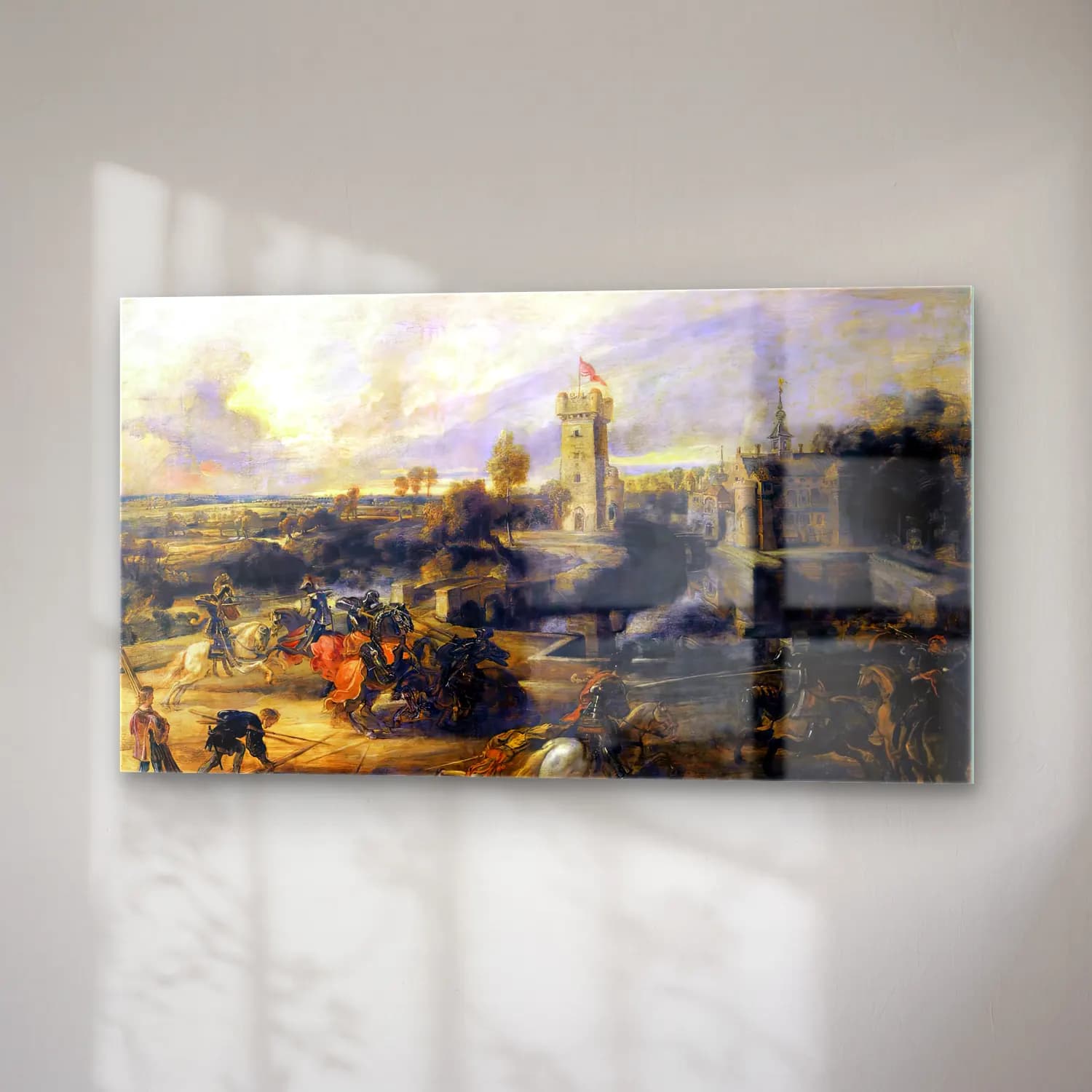 Peter Paul Rubens – Tournament in front of Castle Steen cam tablo — sağ açıdan görünüm