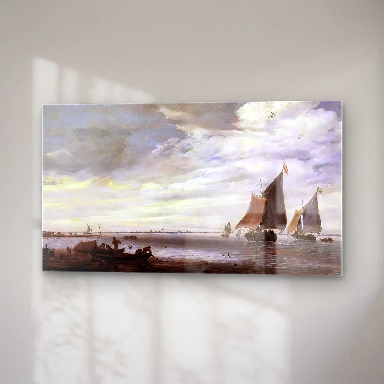 Salomon van Ruysdael – River Scene cam tablo — sağ açıdan görünüm
