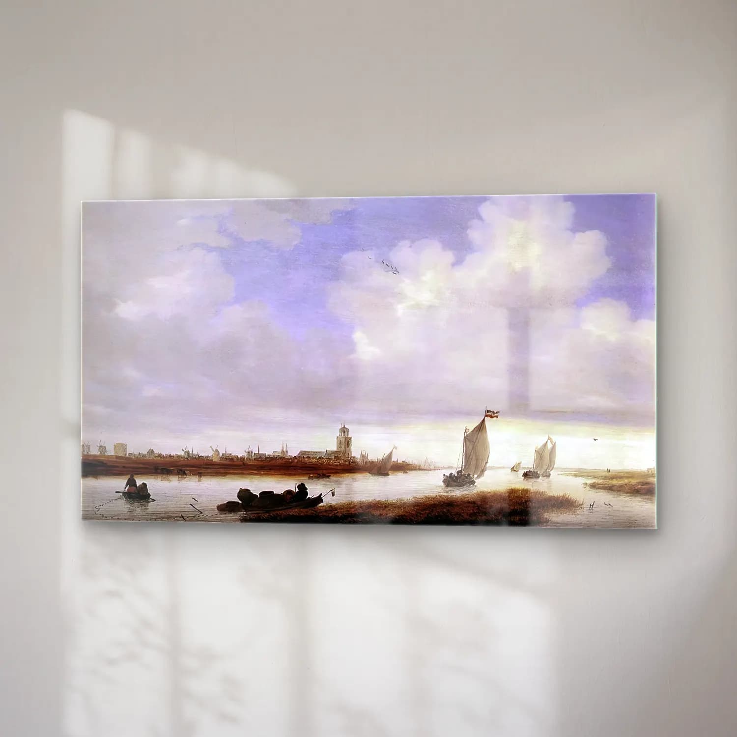 Salomon van Ruysdael – View of Deventer Seen from the North-West cam tablo — sağ açıdan görünüm