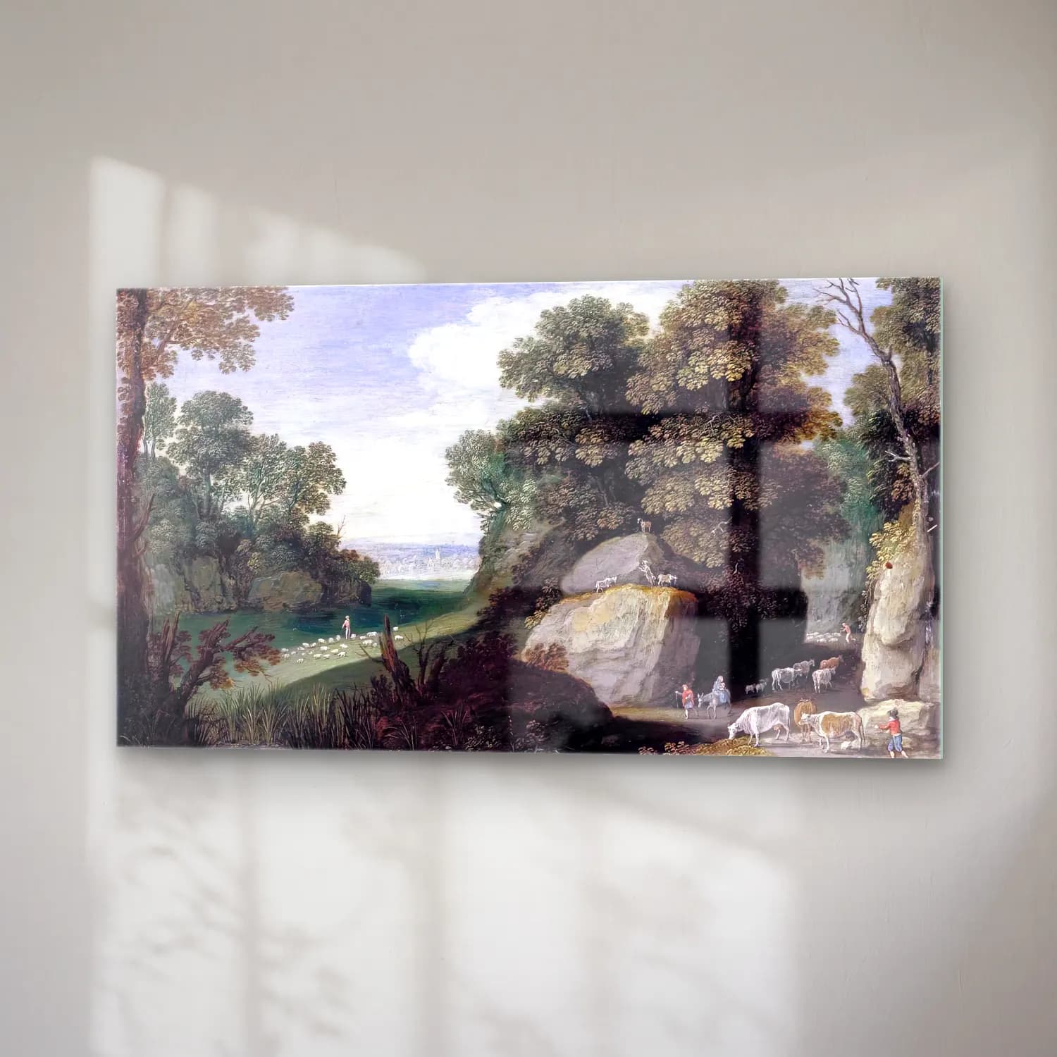 Maerten Ryckaert – Rocky Pastoral Landscape cam tablo — sağ açıdan görünüm