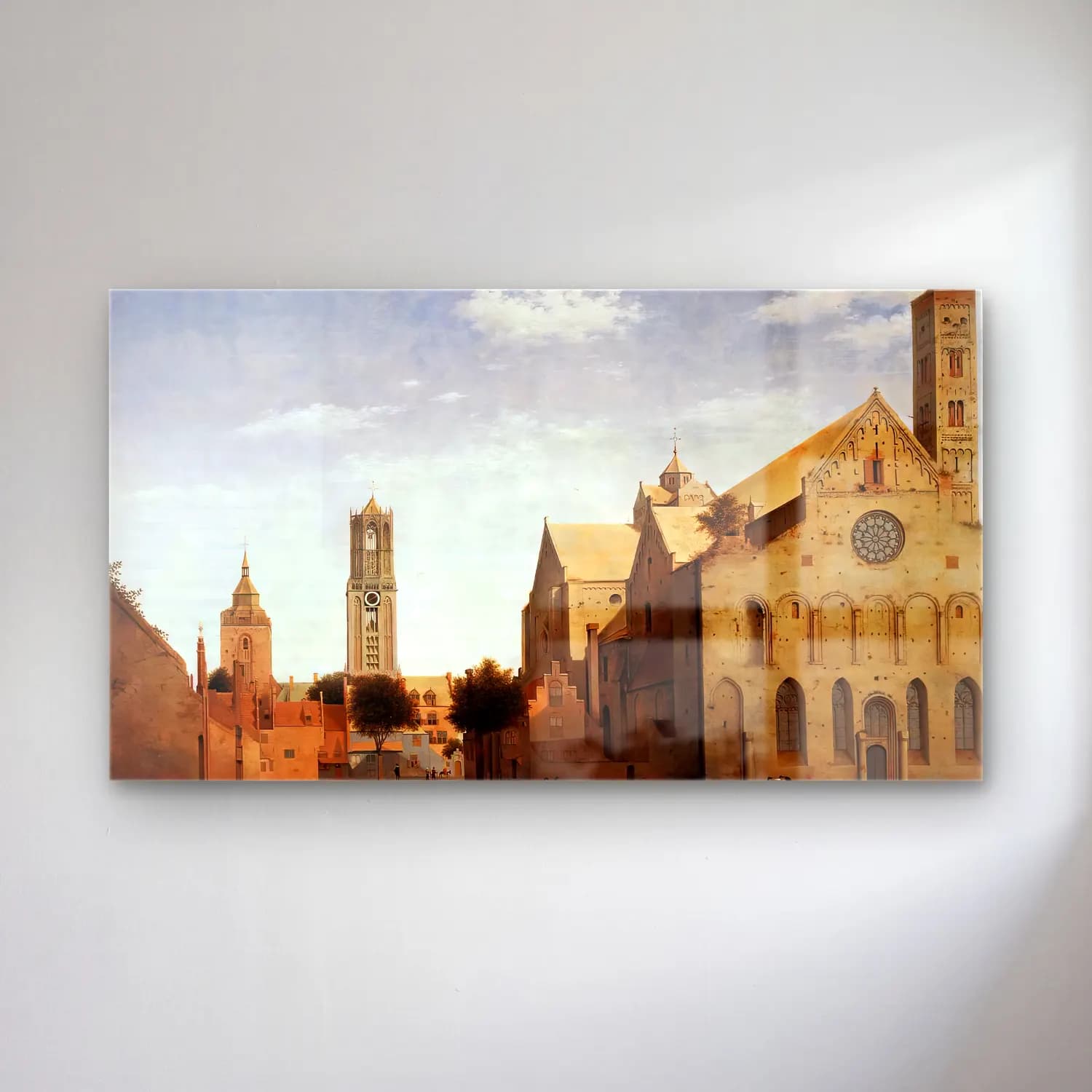 Pieter Jansz Saenredam – St Mary s Square and St Mary s Church at Utrecht cam tablo — Pieter Jansz Saenredam – St Mary s Square and St Mary s Church at Utrecht — yağlı boya katedral