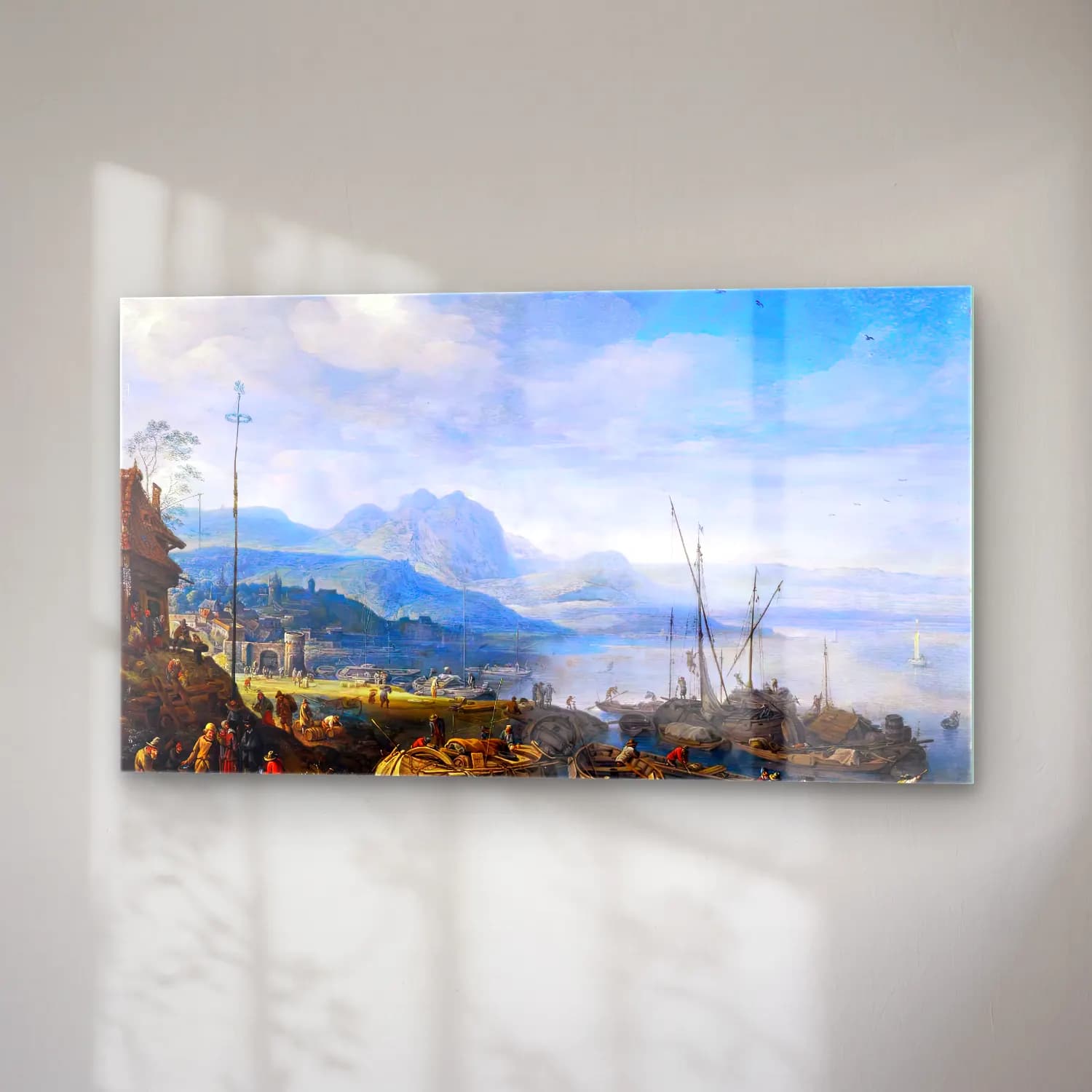 Herman Saftleven – A View of Linz am Rhein cam tablo — sağ açıdan görünüm