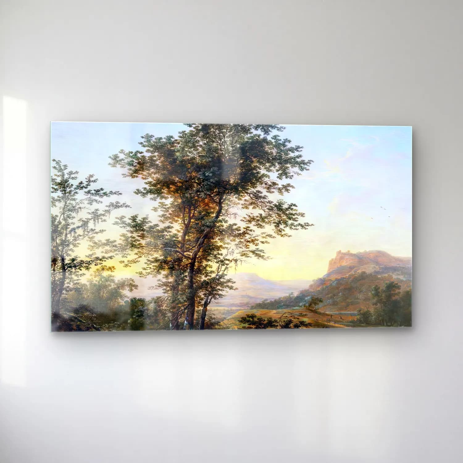 Herman Saftleven – Mountainous Landscape cam tablo — sol açıdan görünüm