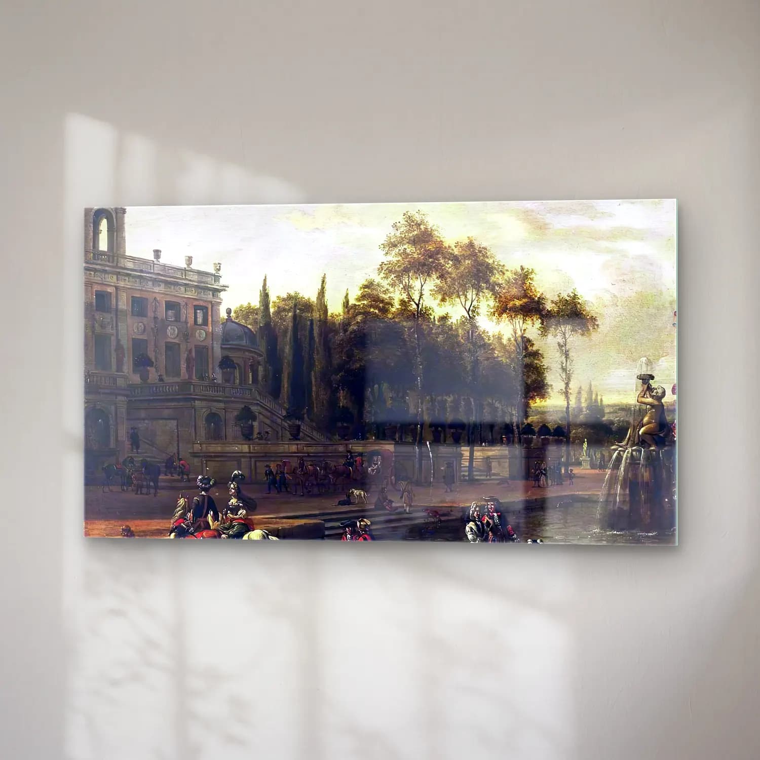 Abraham Storck – Italianate Park Landscape cam tablo — sağ açıdan görünüm