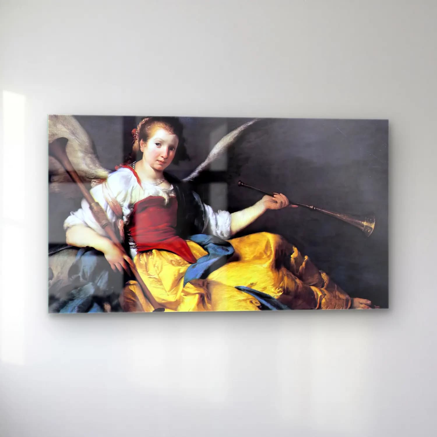 Bernardo Strozzi – A Personification of Fame cam tablo — sol açıdan görünüm
