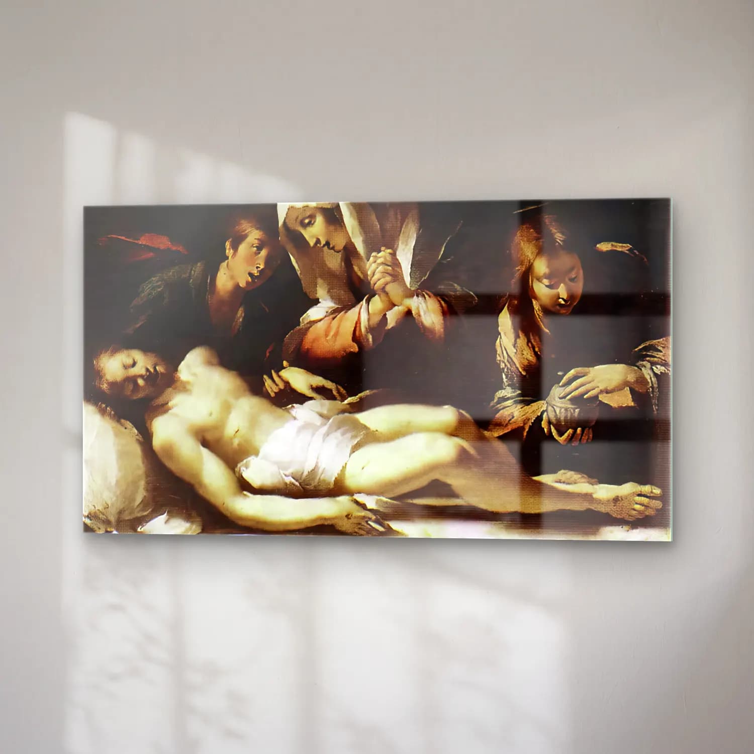 Bernardo Strozzi – Lamentation over the Dead Christ cam tablo — sağ açıdan görünüm