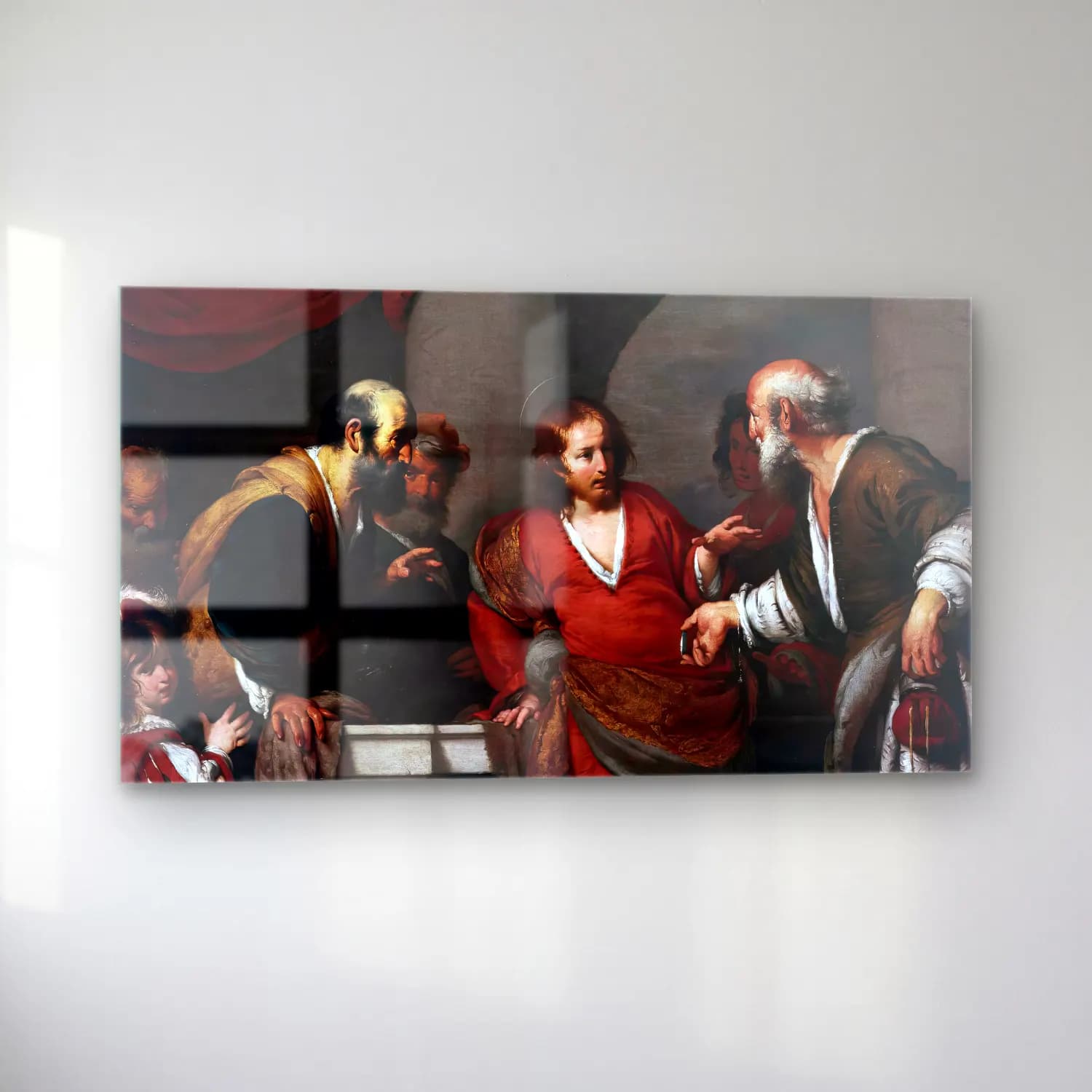 Bernardo Strozzi – Tribute Money cam tablo — sol açıdan görünüm
