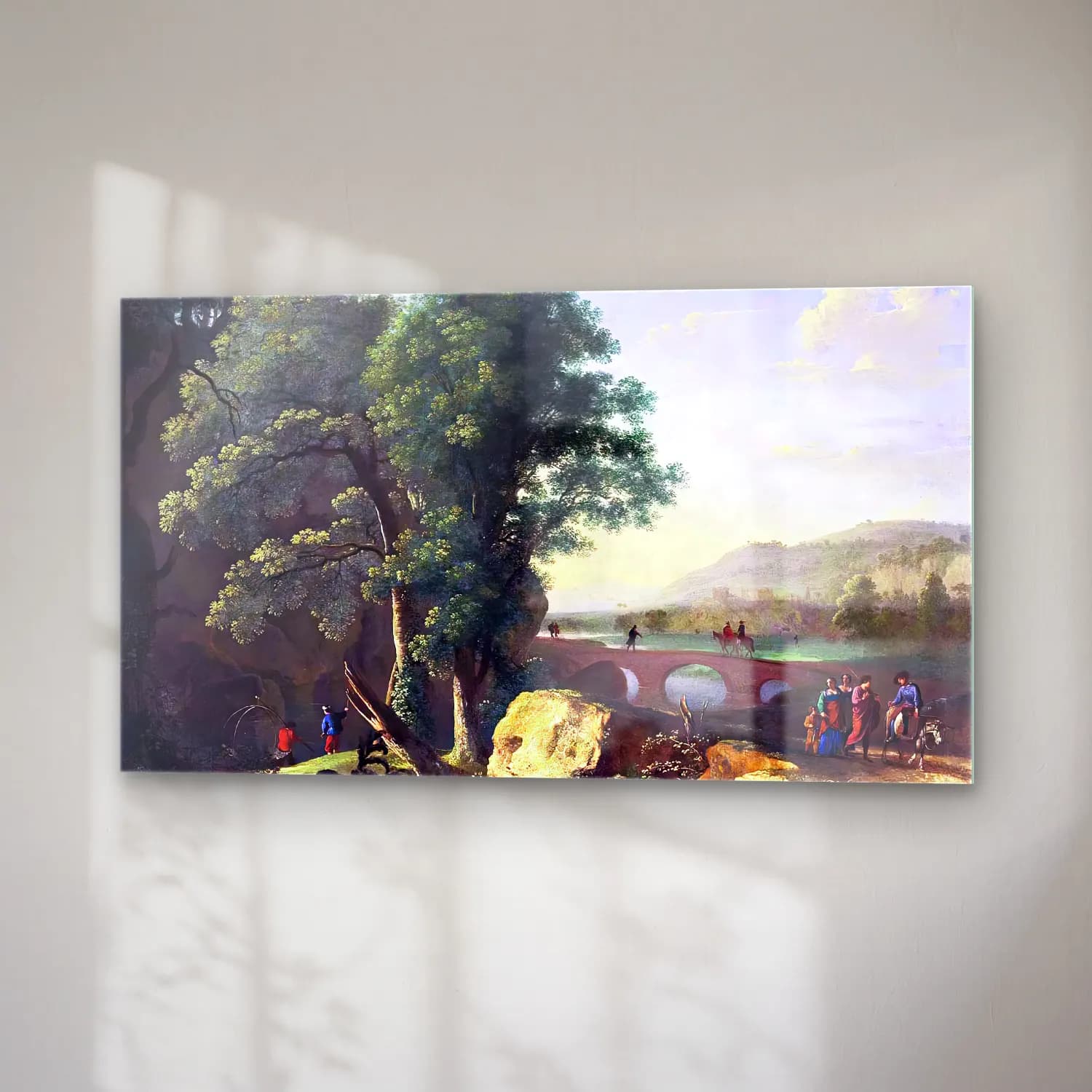 Herman van Swanevelt – Italianate Landscape cam tablo — sağ açıdan görünüm