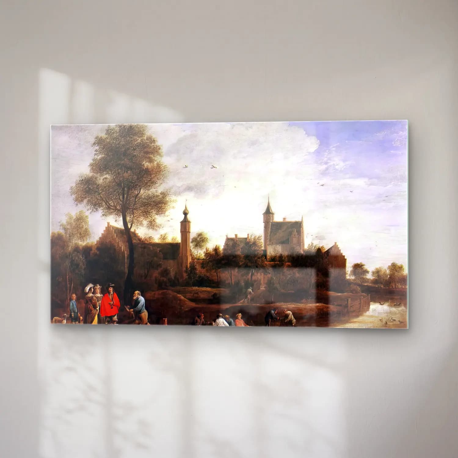 David Teniers the Younger – A View of Het Sterckshof near Antwerp cam tablo — sağ açıdan görünüm