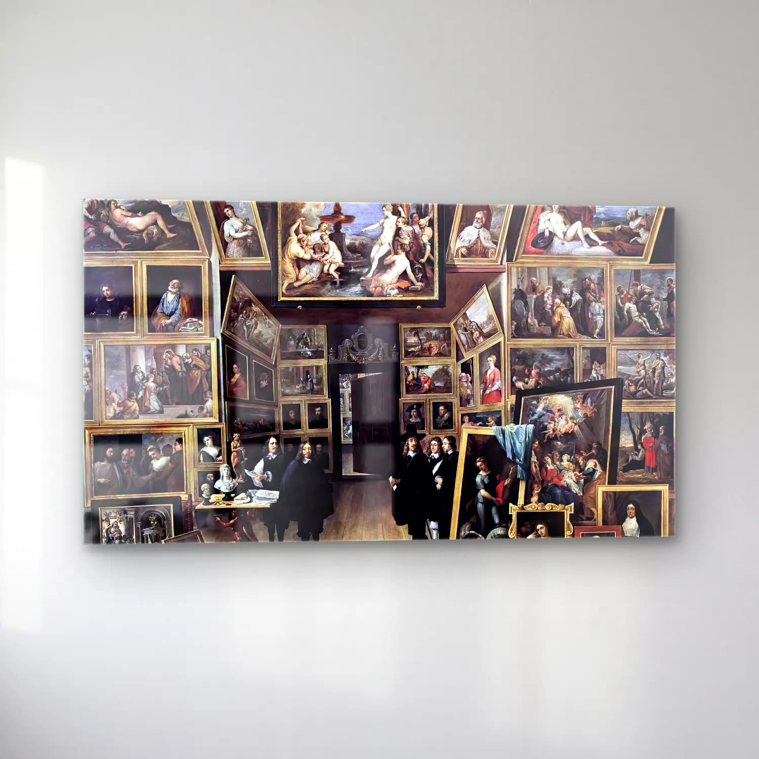 David Teniers the Younger – Archduke Leopold Wilhelm in his Gallery cam tablo — sol açıdan görünüm