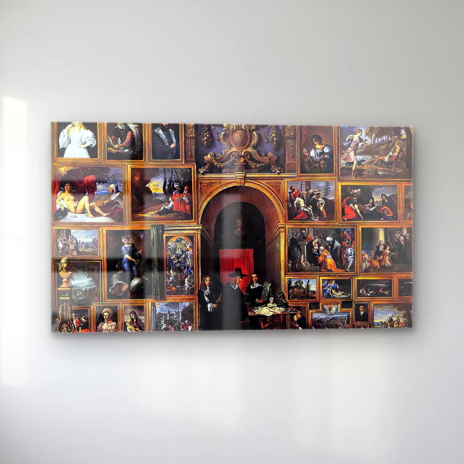 David Teniers the Younger – Archduke Leopold Wilhelm of Austria in his Gallery cam tablo — sol açıdan görünüm