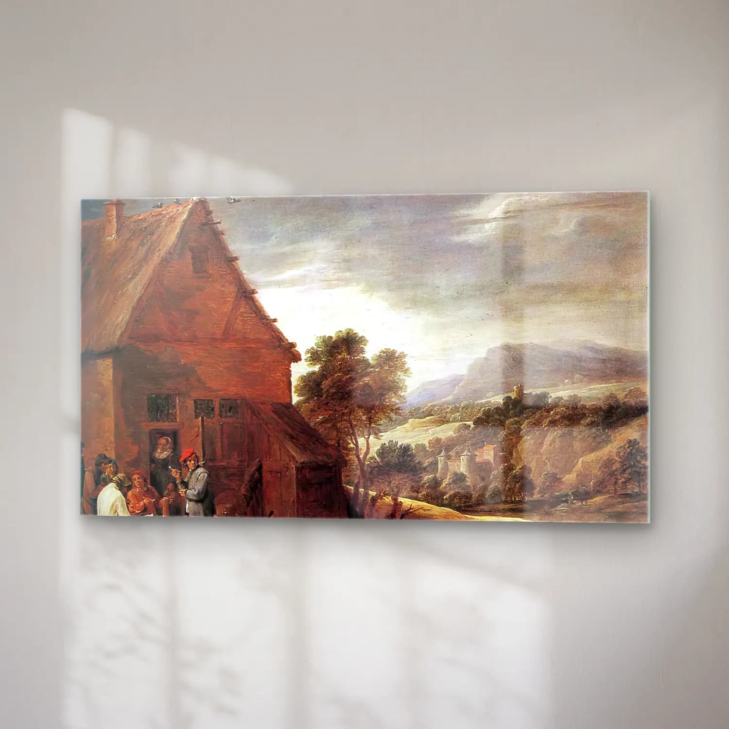 David Teniers the Younger – Before the Inn cam tablo — sağ açıdan görünüm