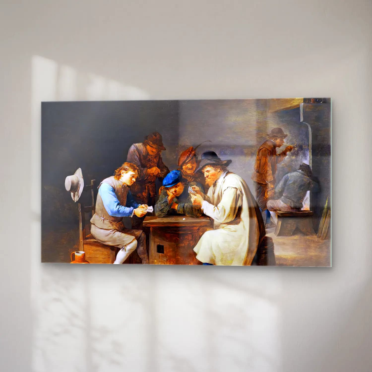 David Teniers the Younger – Card Players cam tablo — sağ açıdan görünüm
