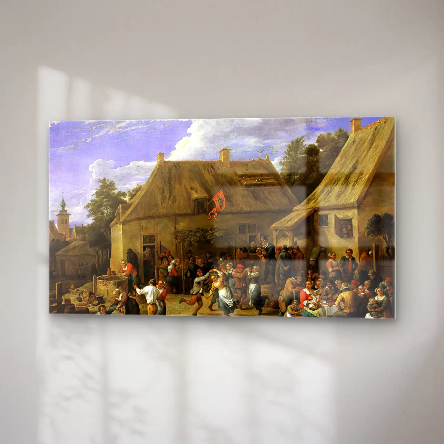 David Teniers the Younger – Country Kermis cam tablo — sağ açıdan görünüm