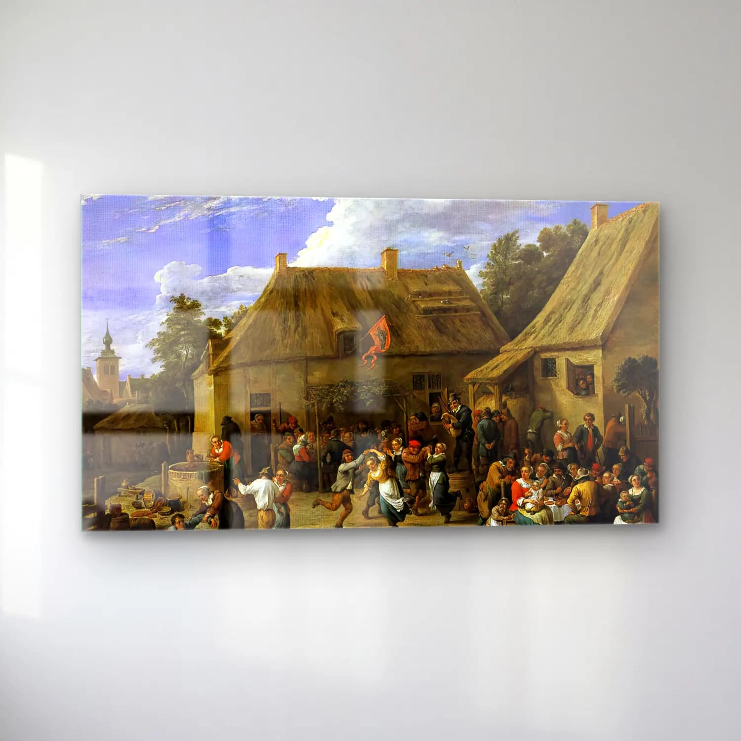 David Teniers the Younger – Country Kermis cam tablo — sol açıdan görünüm