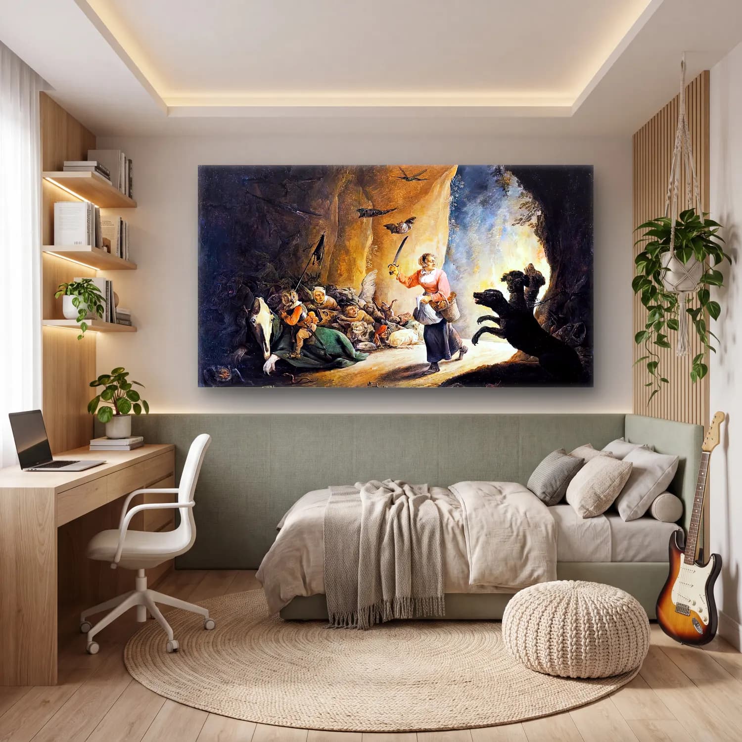 David Teniers the Younger – Dulle Griet (Mad Meg) cam tablo — genç odasında
