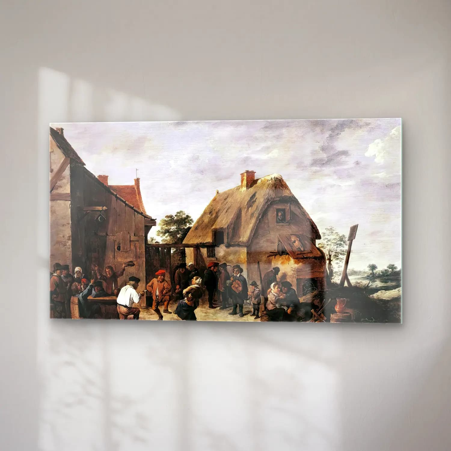 David Teniers the Younger – Flemish Kermess cam tablo — sağ açıdan görünüm