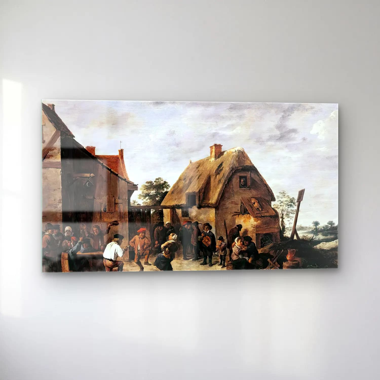 David Teniers the Younger – Flemish Kermess cam tablo — sol açıdan görünüm