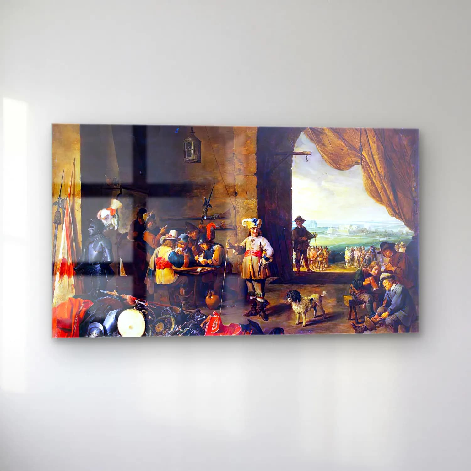 David Teniers the Younger – Guardroom cam tablo — sol açıdan görünüm