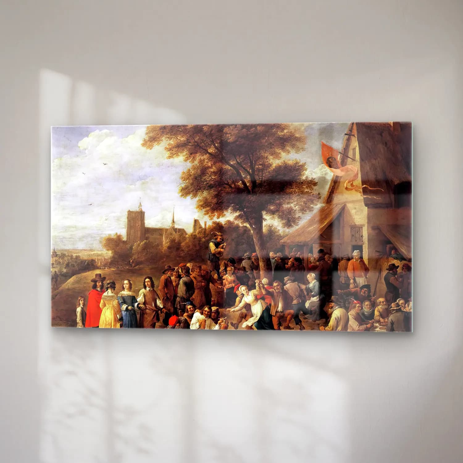 David Teniers the Younger – Peasants Merry-making cam tablo — sağ açıdan görünüm