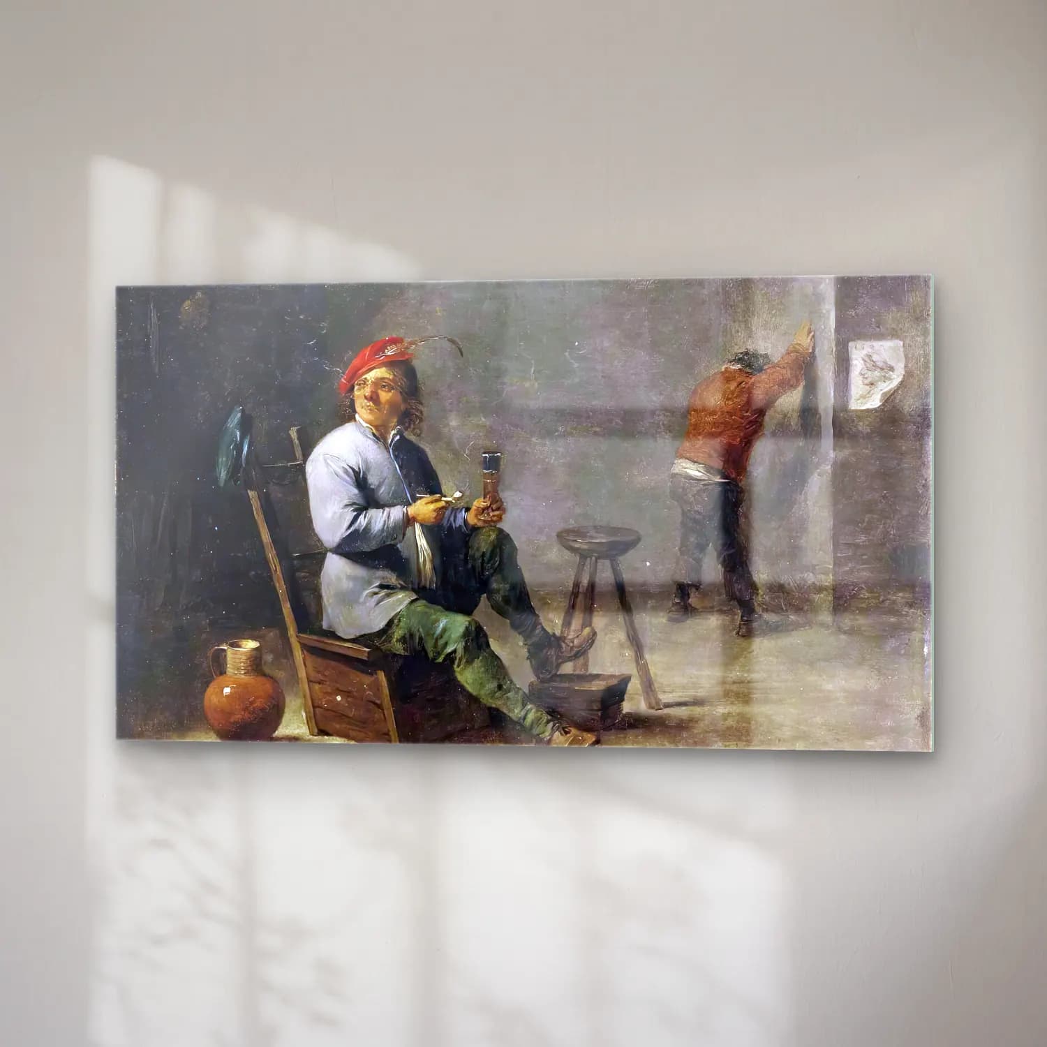 David Teniers the Younger – Smoker cam tablo — sağ açıdan görünüm