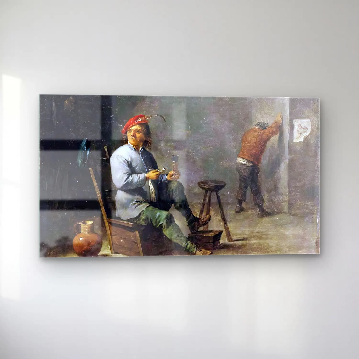 David Teniers the Younger – Smoker cam tablo — sol açıdan görünüm