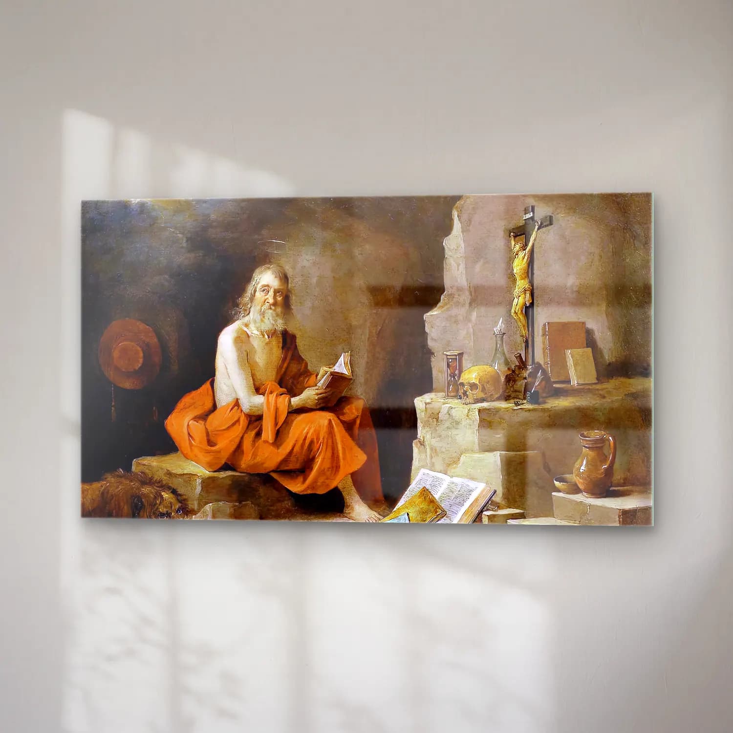 David Teniers the Younger – St Jerome cam tablo — sağ açıdan görünüm