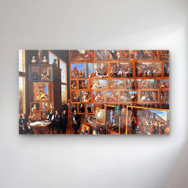 David Teniers the Younger – The Art Collection of Archduke Leopold Wilhelm in Brussels cam tablo — David Teniers the Younger – The Art Collection of Archduke Leopold Wilhelm in Brussels — empresyonist dini sahne