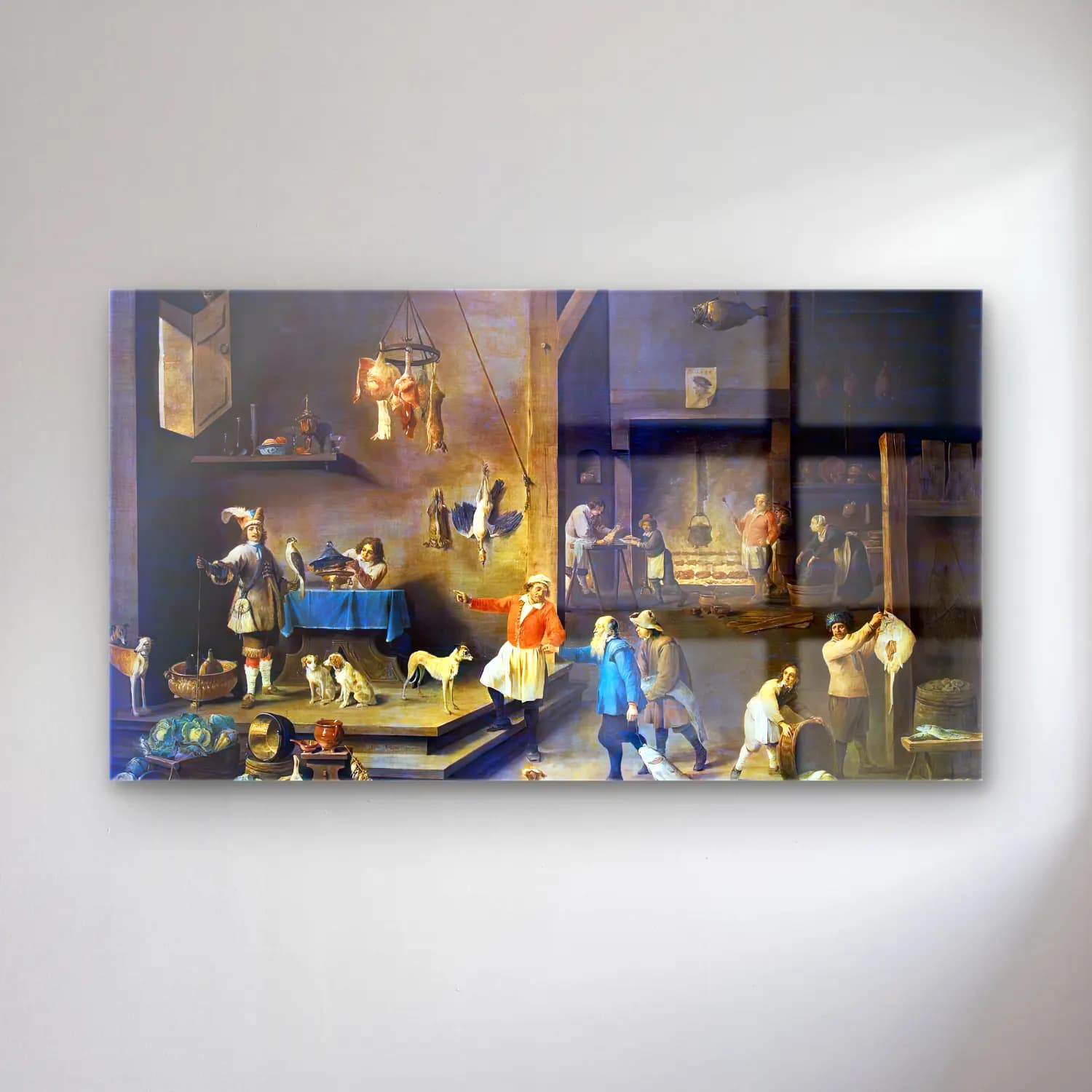 David Teniers the Younger – The Kitchen cam tablo — David Teniers the Younger – The Kitchen — yağlı boya dini sahne
