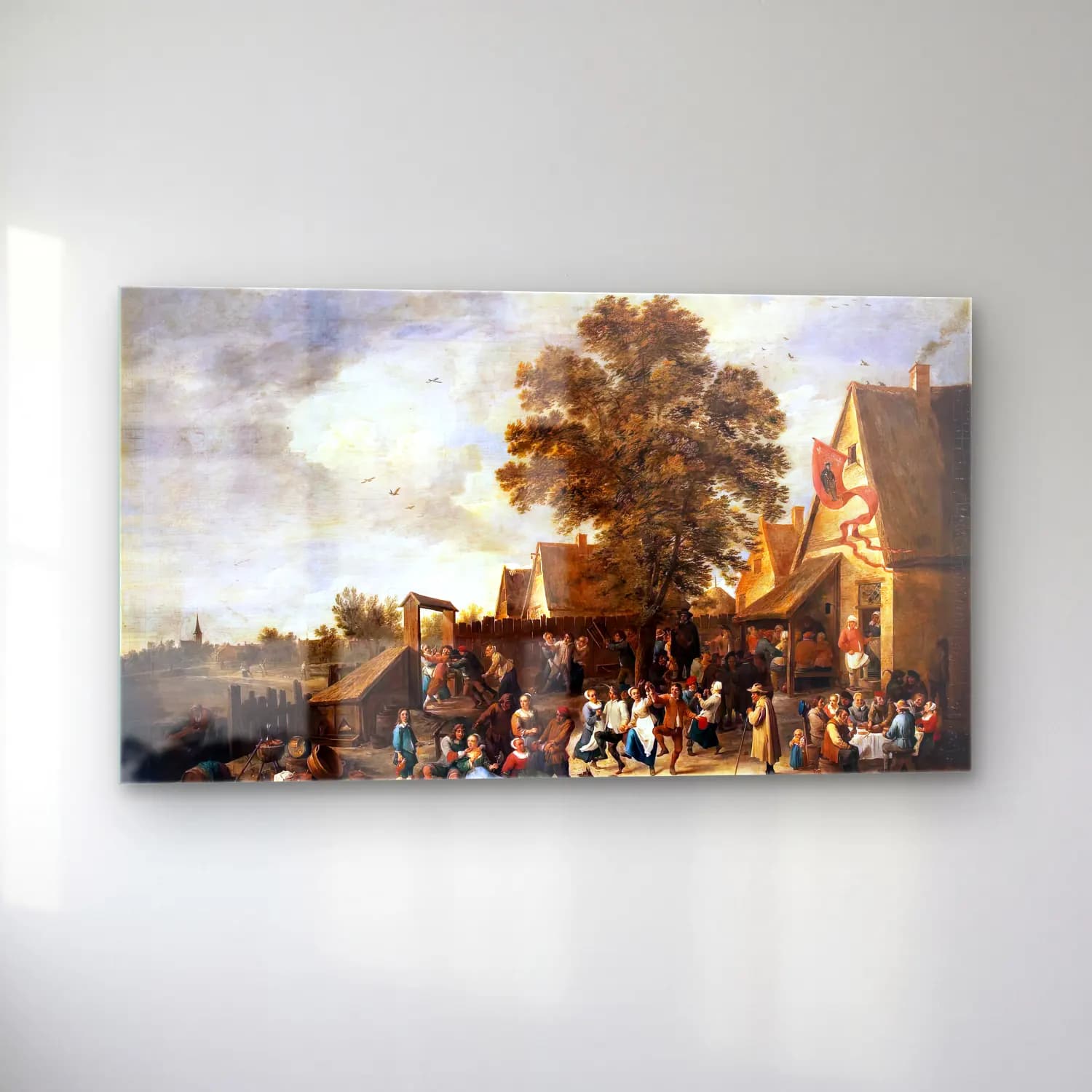 David Teniers the Younger – The Village Feast cam tablo — sol açıdan görünüm