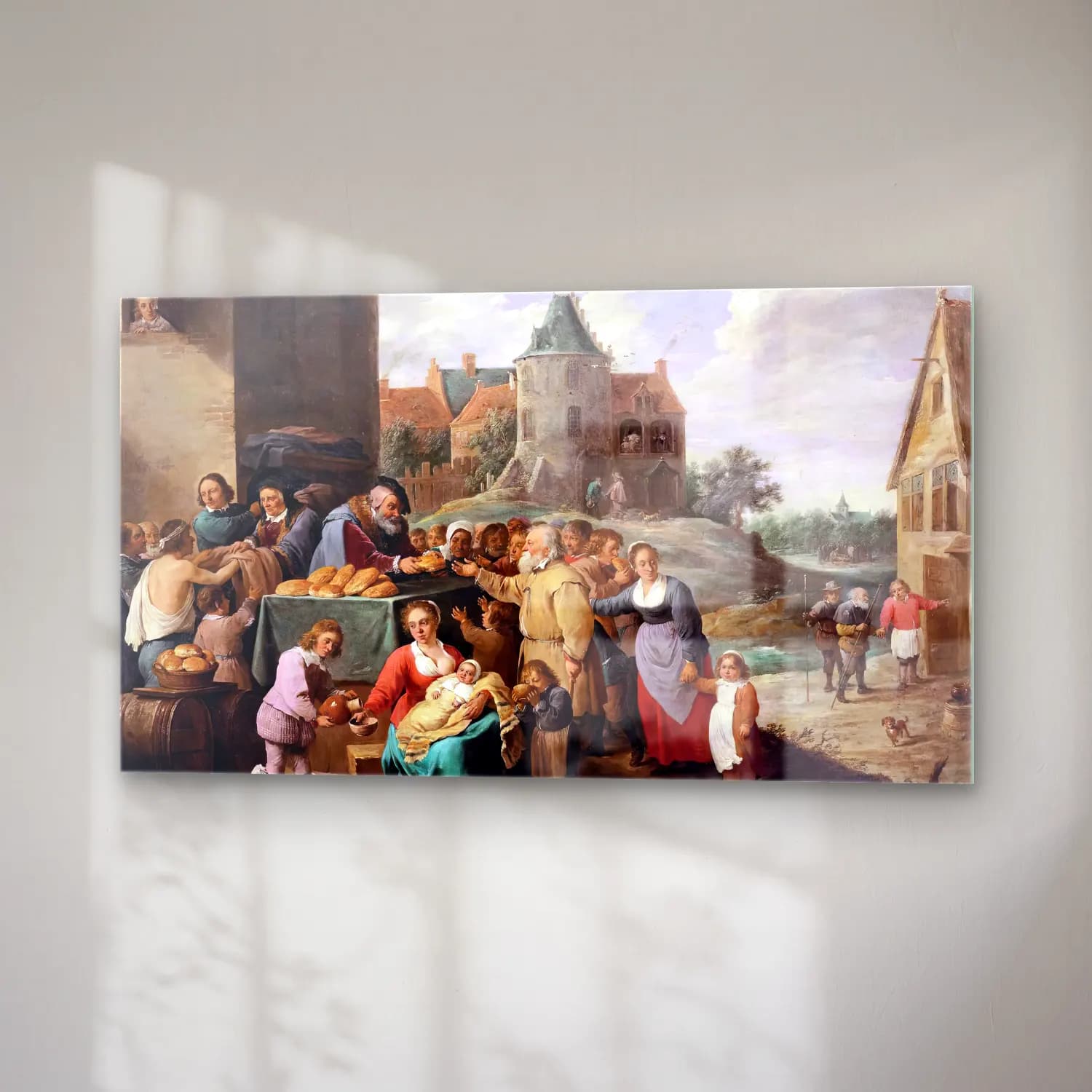 David Teniers the Younger – The Works of Mercy cam tablo — sağ açıdan görünüm