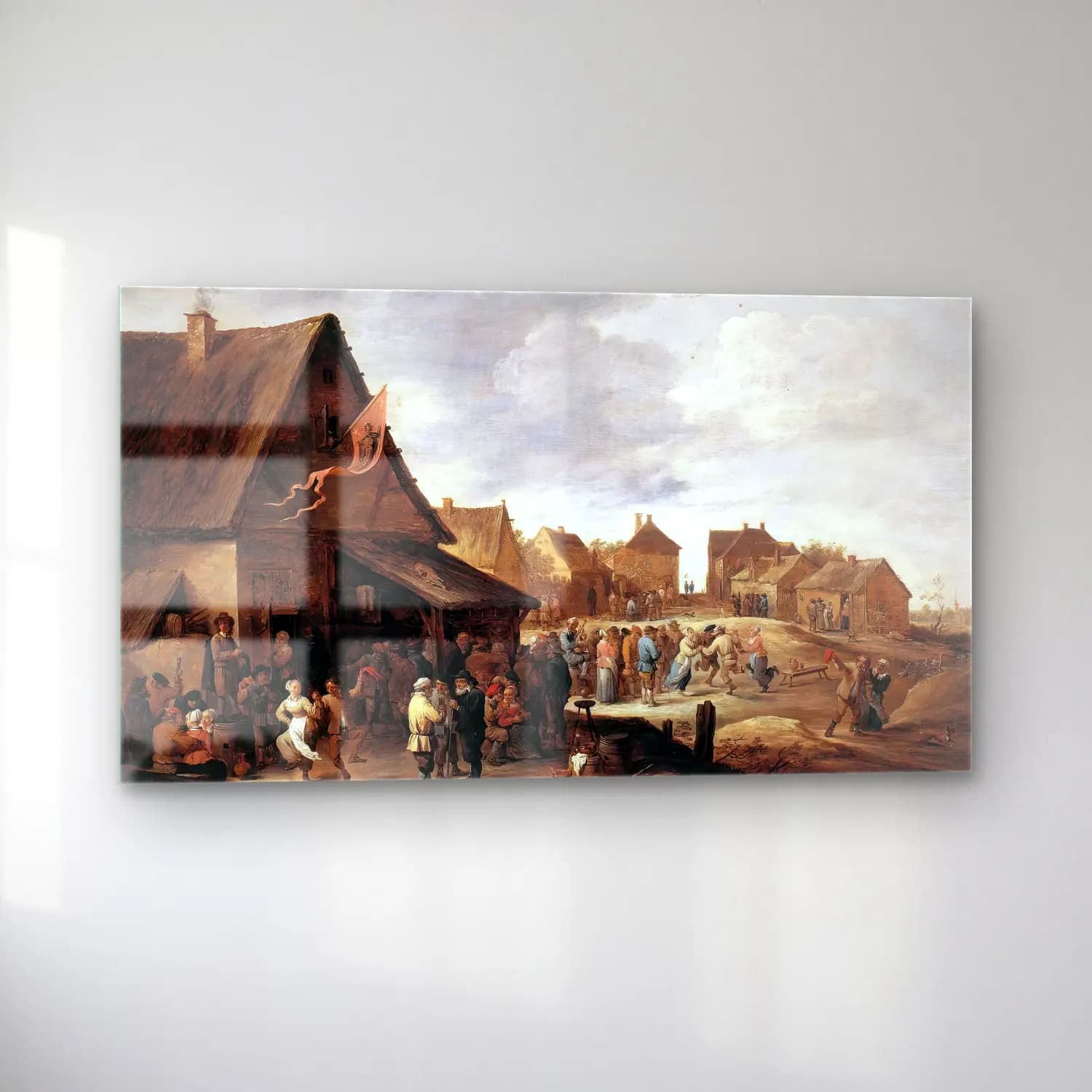 David Teniers the Younger – Village Feast cam tablo — sol açıdan görünüm