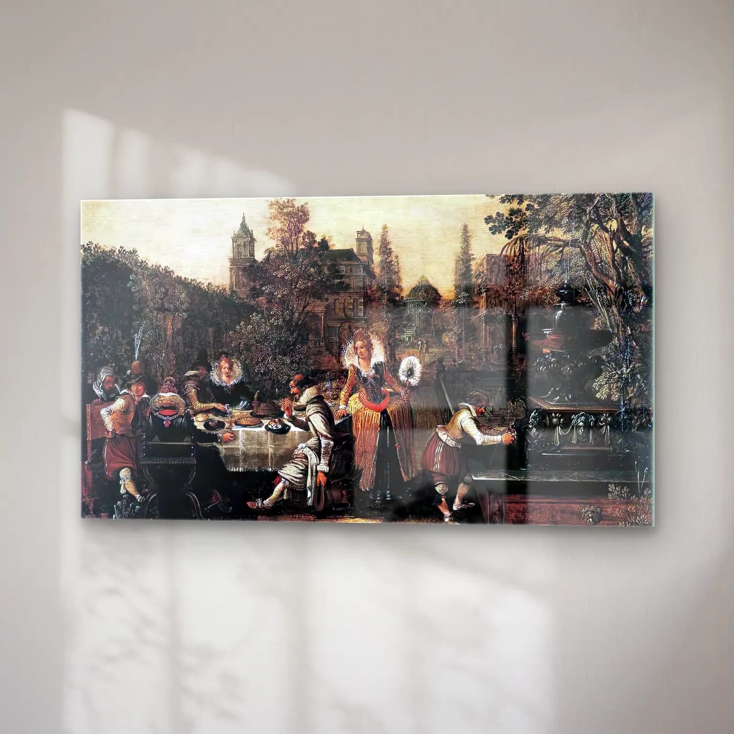 Esaias van de Velde – Garden Party before a Palace cam tablo — sağ açıdan görünüm