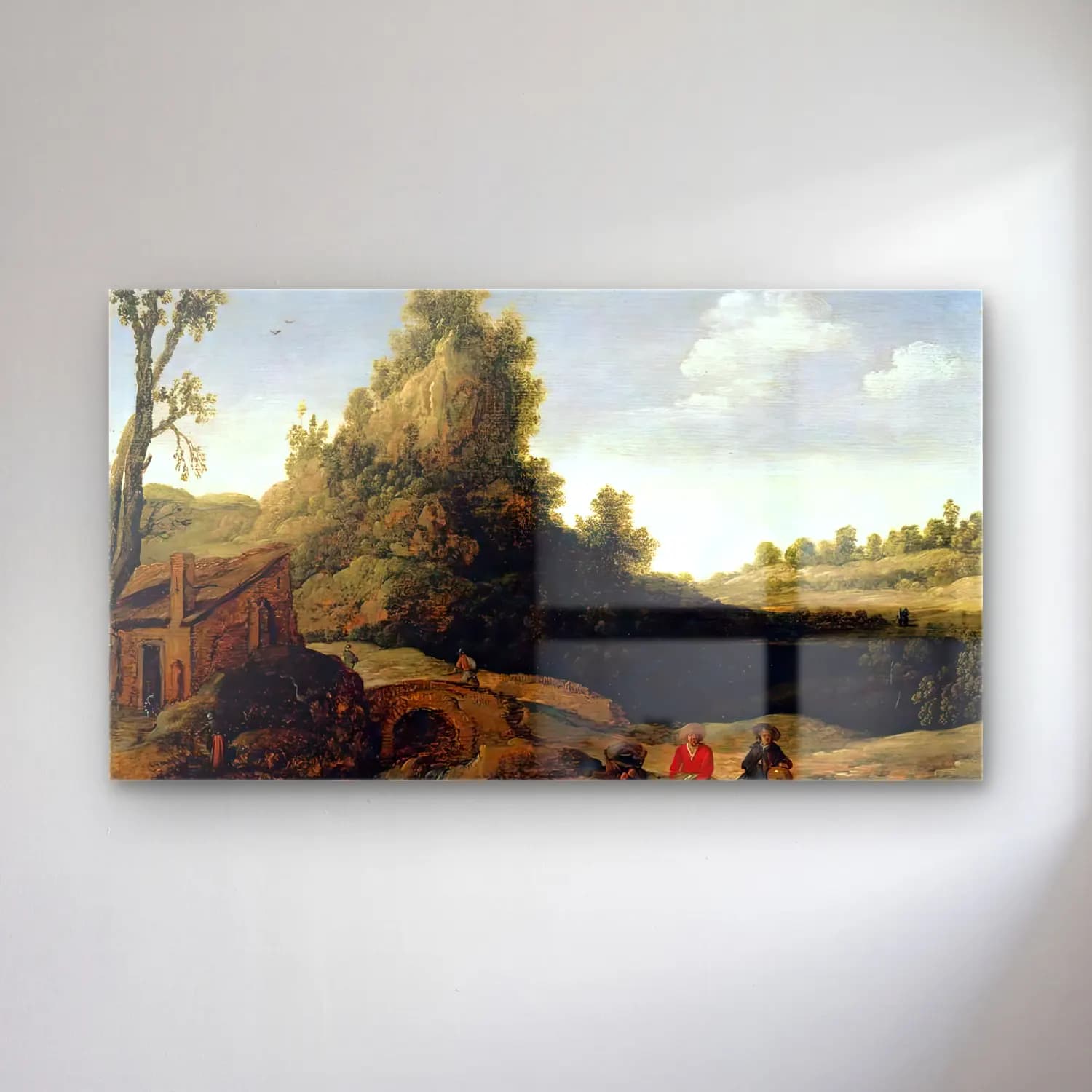 Esaias van de Velde – Landscape cam tablo — Esaias van de Velde – Landscape — yağlı boya dini sahne