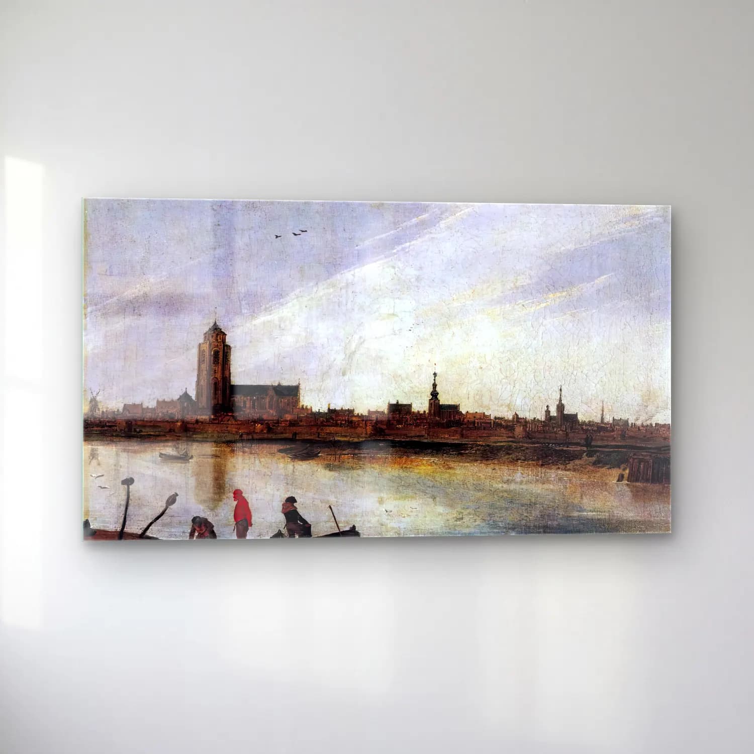 Esaias van de Velde – View of Zierikzee cam tablo — sol açıdan görünüm