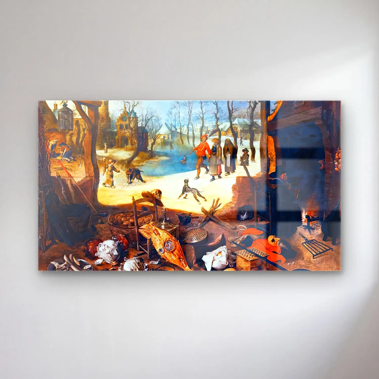 Sebastian Vrancx – Allegory of Winter cam tablo — Sebastian Vrancx – Allegory of Winter — yağlı boya karlı kış manzarası