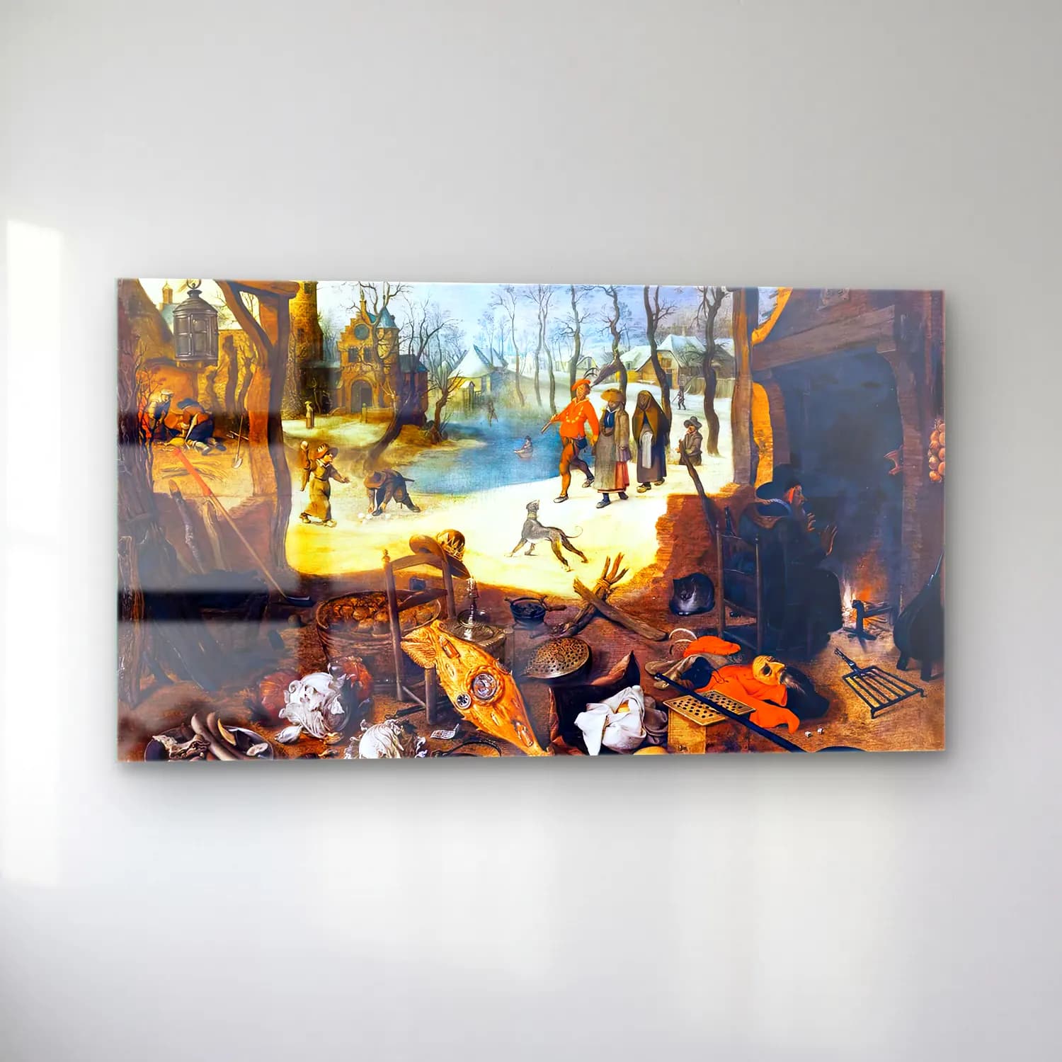 Sebastian Vrancx – Allegory of Winter cam tablo — sol açıdan görünüm