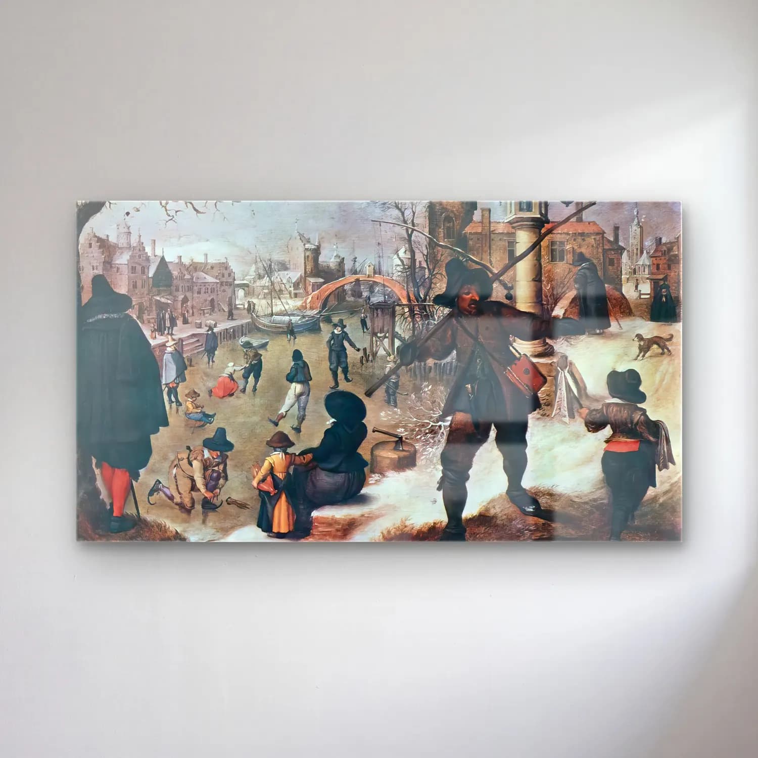 Sebastian Vrancx – January cam tablo — Sebastian Vrancx – January — vintage karlı kış manzarası