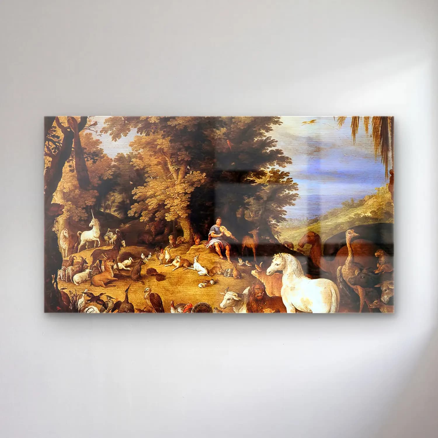 Sebastian Vrancx – Orpheus and the Beasts cam tablo — Sebastian Vrancx – Orpheus and the Beasts — yağlı boya mitolojik sahne