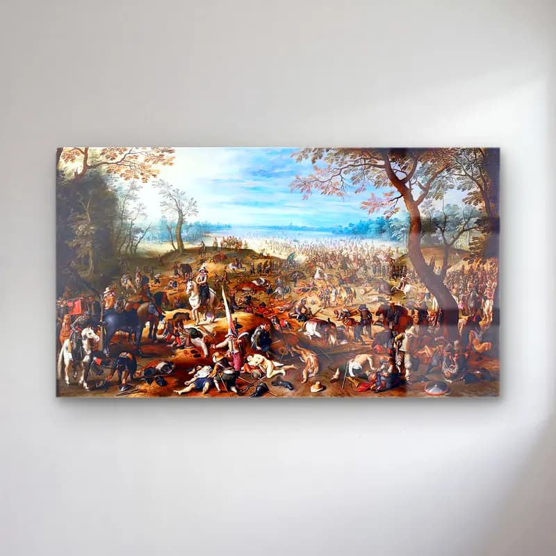Sebastian Vrancx – War Scene after the Fight cam tablo — Sebastian Vrancx – War Scene after the Fight — yağlı boya savaş sahnesi