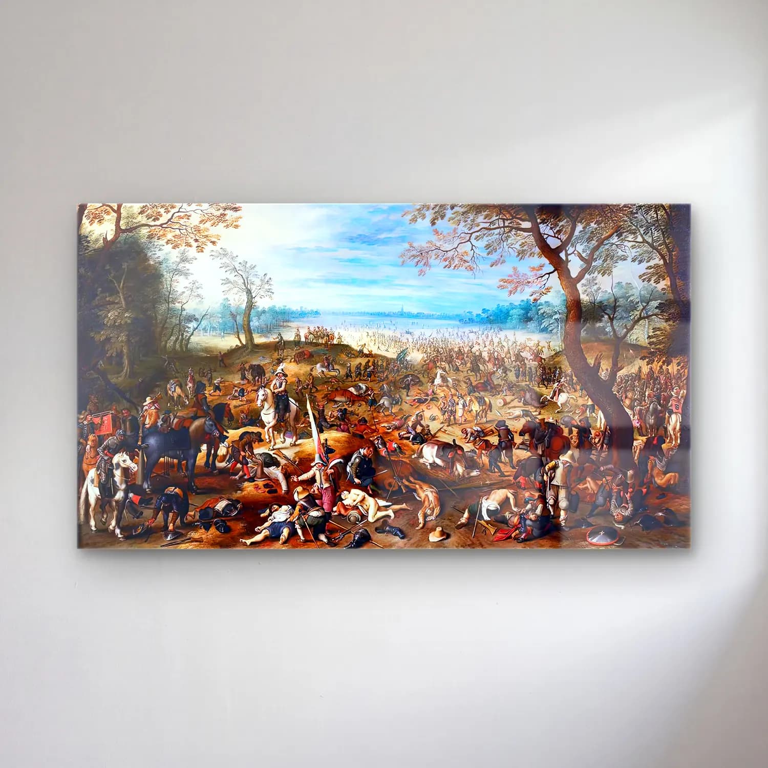 Sebastian Vrancx – War Scene after the Fight cam tablo — Sebastian Vrancx – War Scene after the Fight — yağlı boya savaş sahnesi
