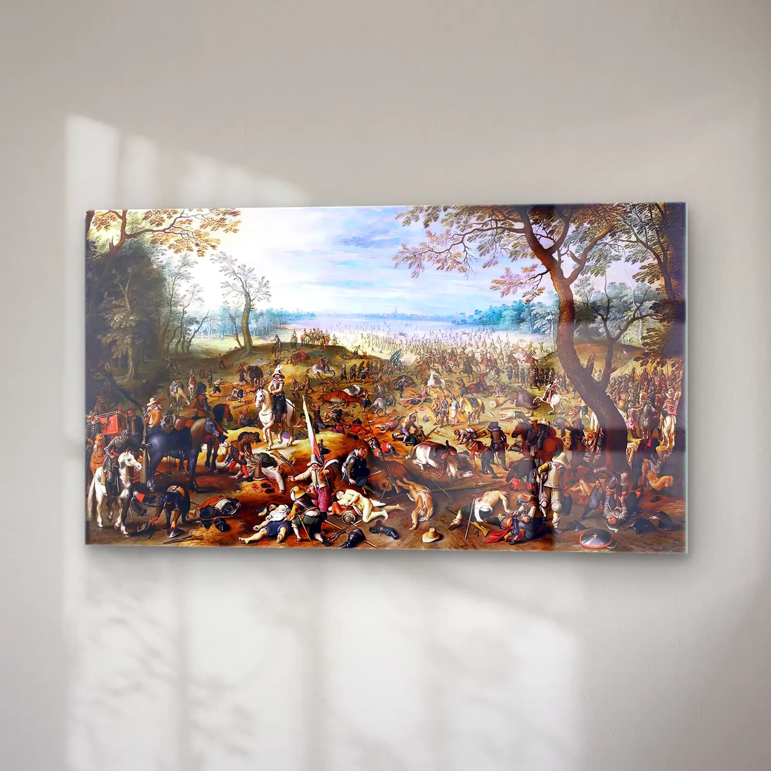 Sebastian Vrancx – War Scene after the Fight cam tablo — sağ açıdan görünüm