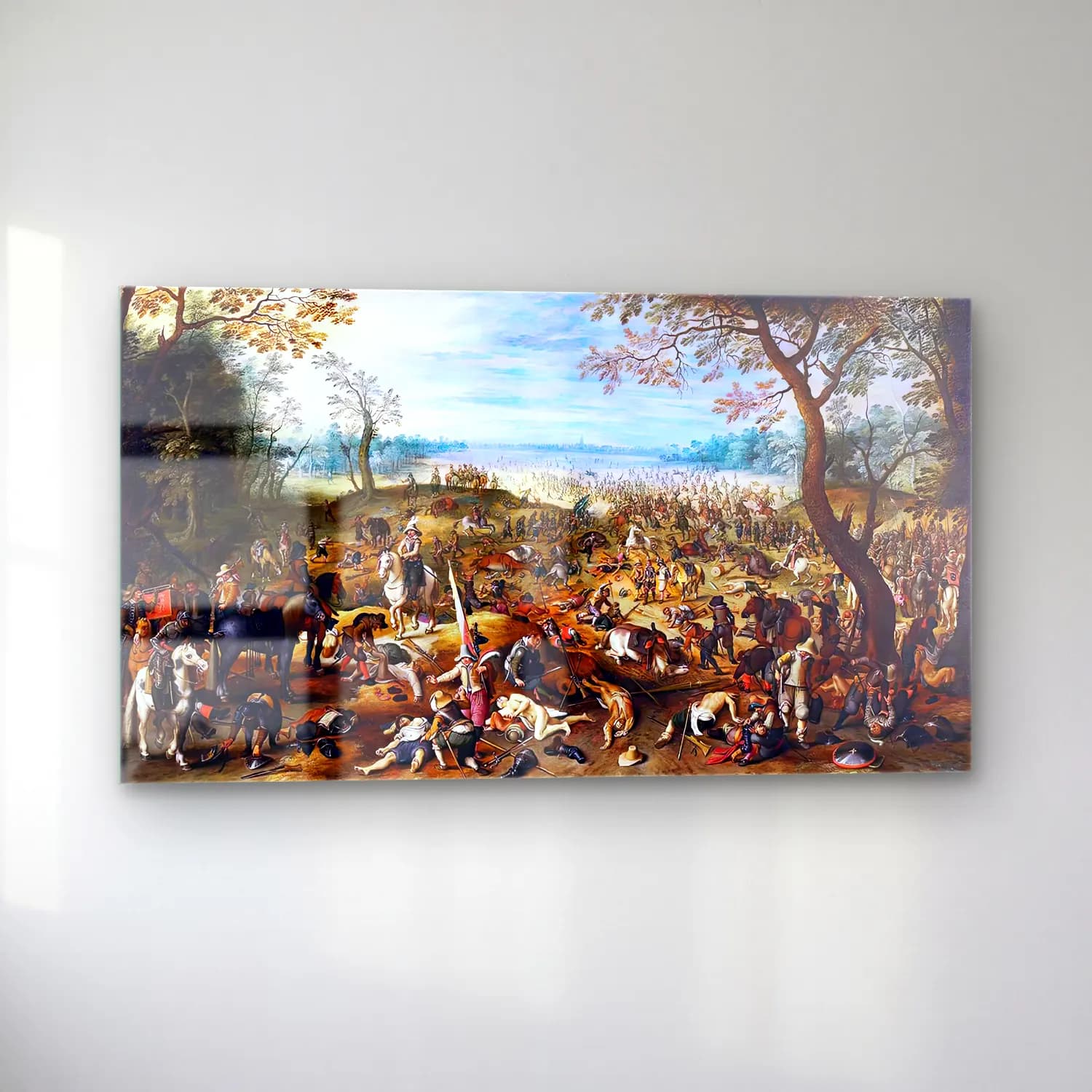 Sebastian Vrancx – War Scene after the Fight cam tablo — sol açıdan görünüm