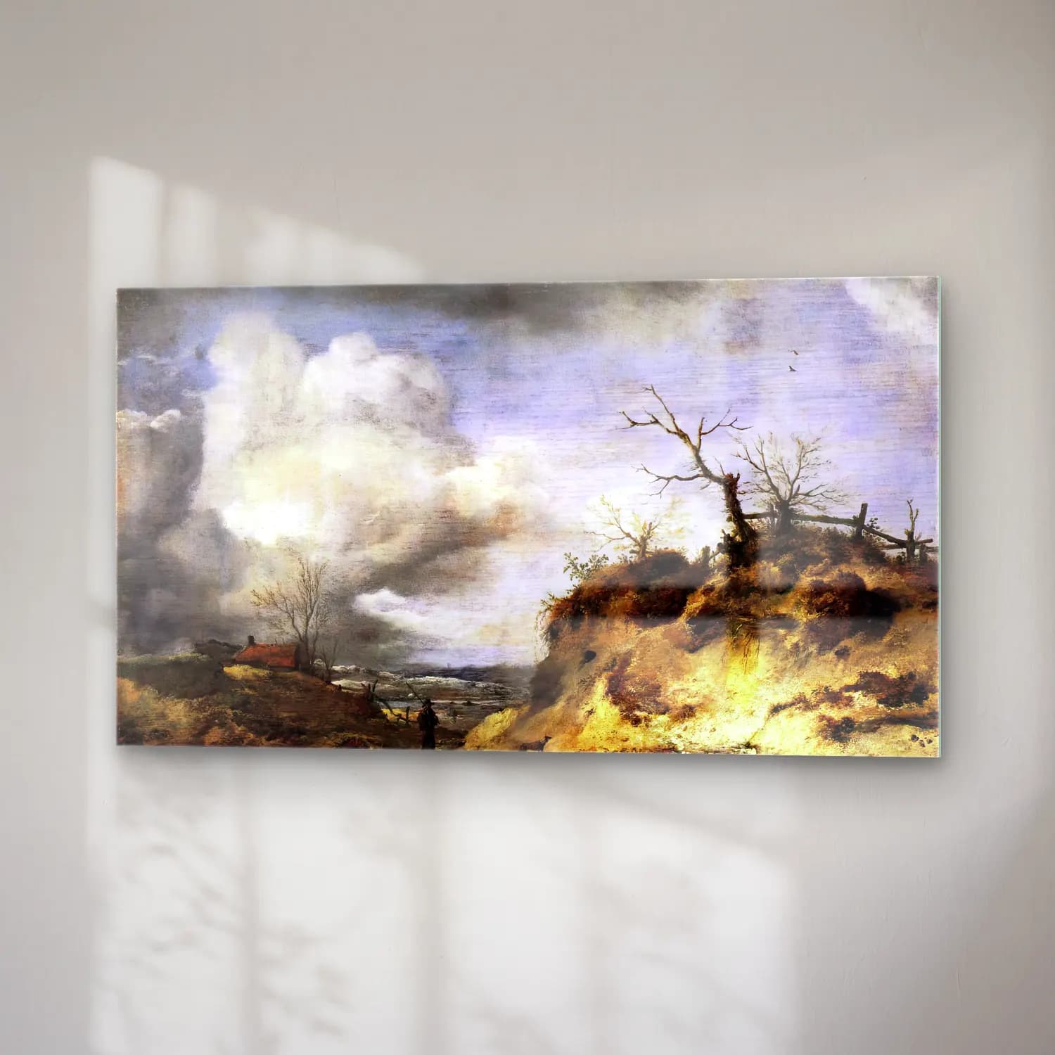 Philips Wouwerman – Path through the Dunes cam tablo — sağ açıdan görünüm