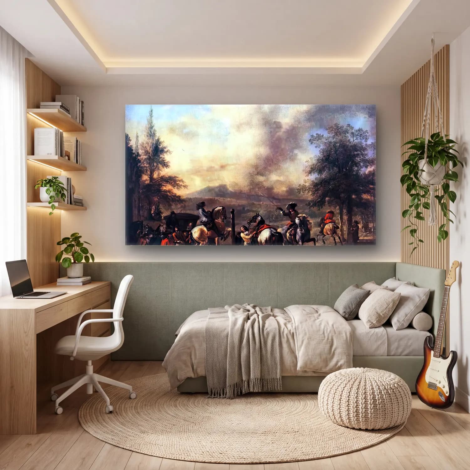Philips Wouwerman – Riding School cam tablo — genç odasında