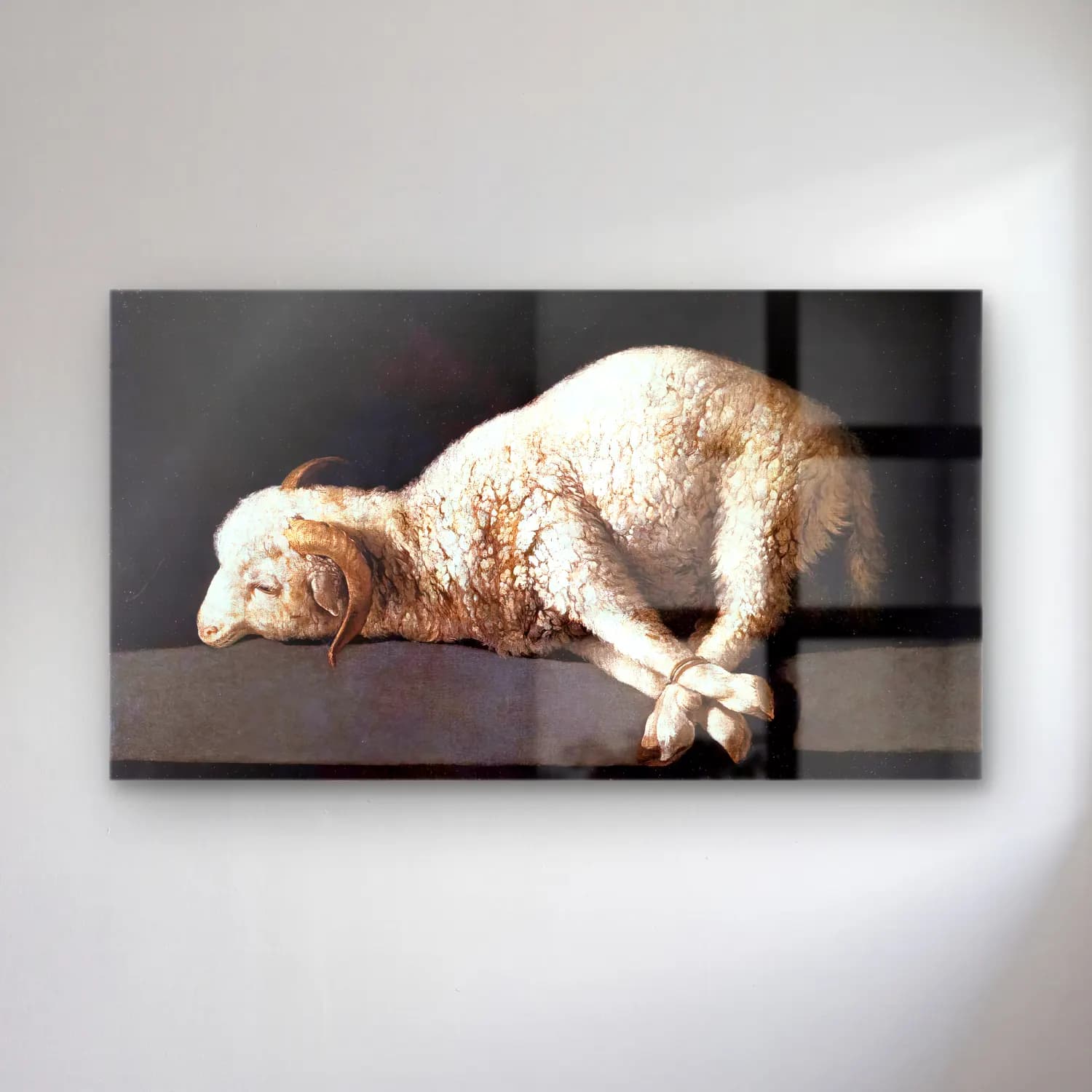 Francisco de Zurbarán – Agnus Dei cam tablo — Francisco de Zurbarán – Agnus Dei — yağlı boya koyun