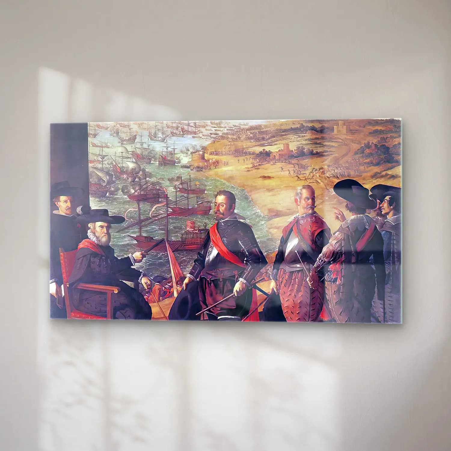 Francisco de Zurbarán – Defence of Cadiz against the English cam tablo — sağ açıdan görünüm