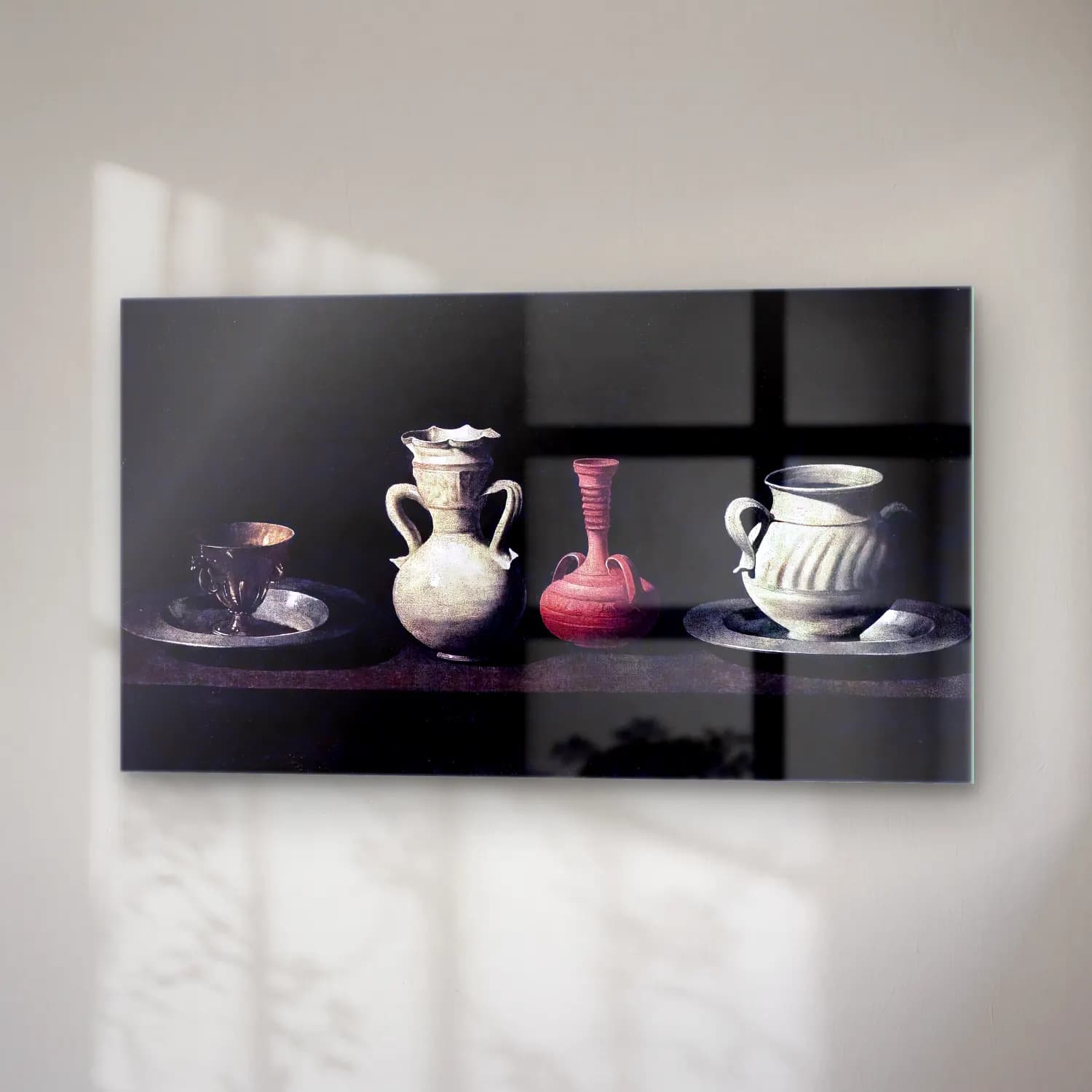 Francisco de Zurbarán – Still-Life with Pottery Jars cam tablo — sağ açıdan görünüm