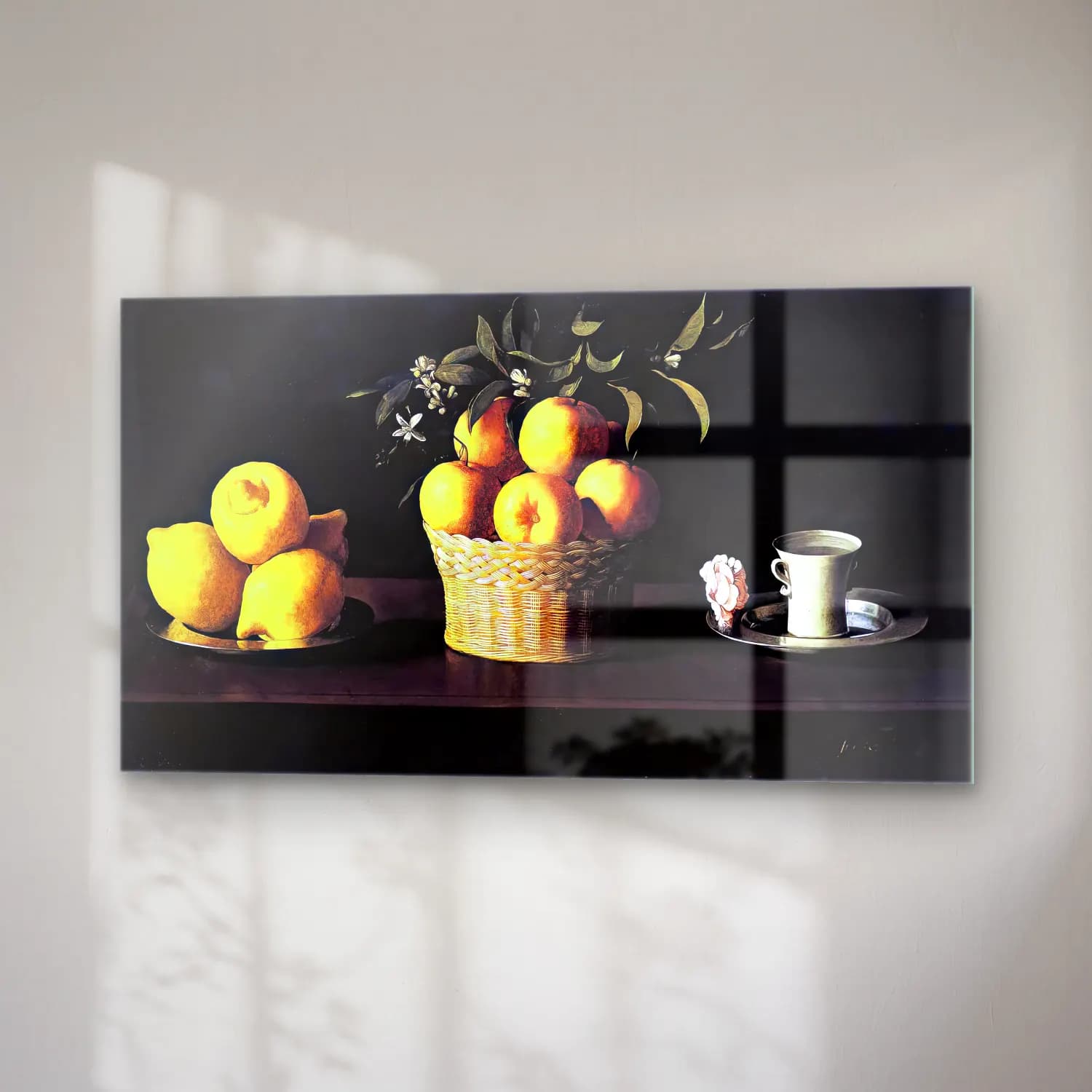 Francisco de Zurbarán – Still-life with Lemons, Oranges and Rose cam tablo — sağ açıdan görünüm